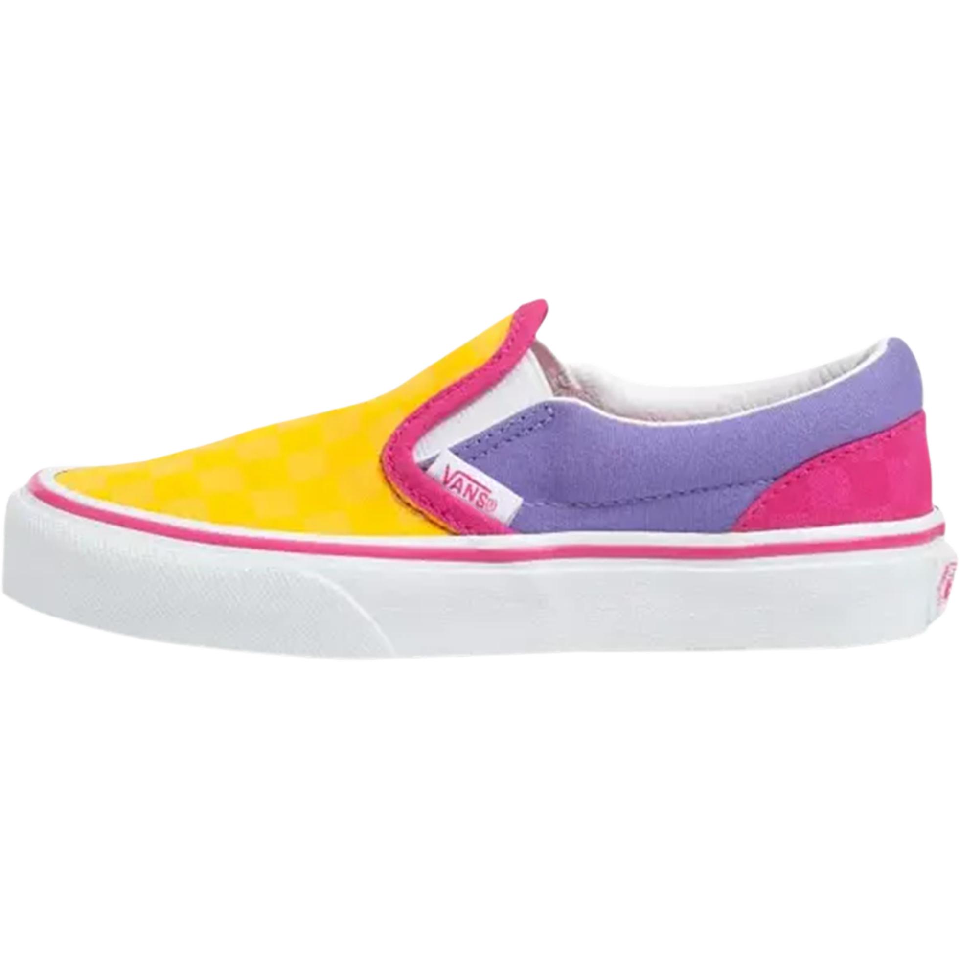 

Vans Классические слипоны low top детские скейтбординг кроссовки yellow purple kids