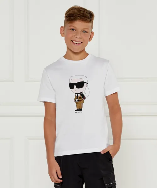 

Футболка Regular fit Karl Lagerfeld Kids, белый