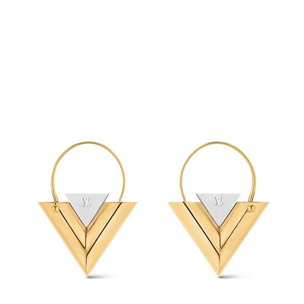 

Серьги V for Vuitton Louis Vuitton, золотой