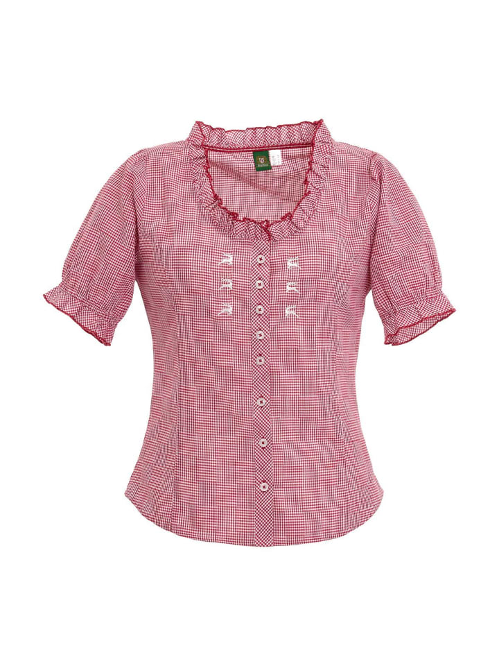 

Блузка 451000-3515 средне-красного цвета OS-Trachten