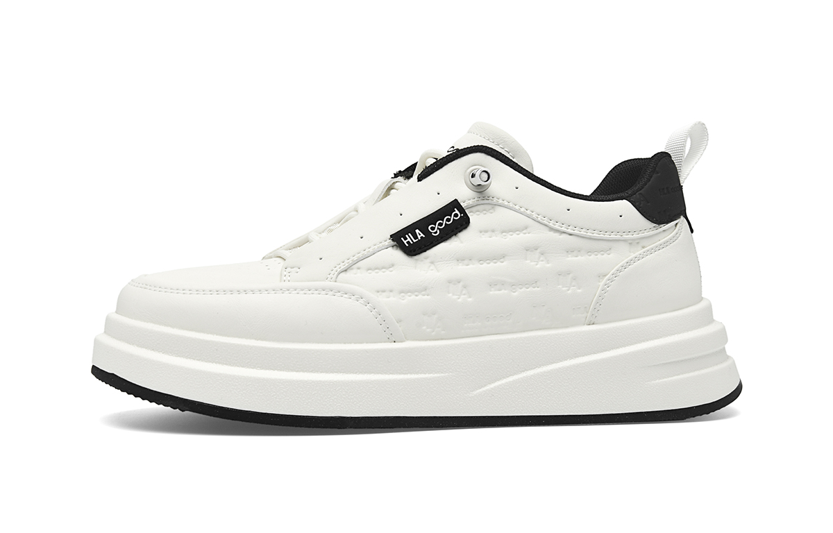 

Нескользящие низкие кроссовки для скейтбординга для мужчин HLA, White Black