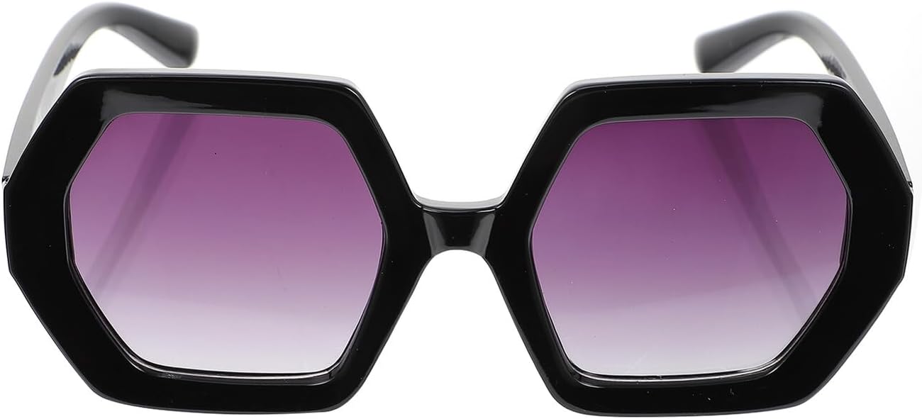 

Солнцезащитные очки с геометрическим рисунком для женщин, пляжные очки в черной оправе с двойными серыми линзами. Стильные модные солнцезащитные очки для вечеринок и отдыха на природе Hoement