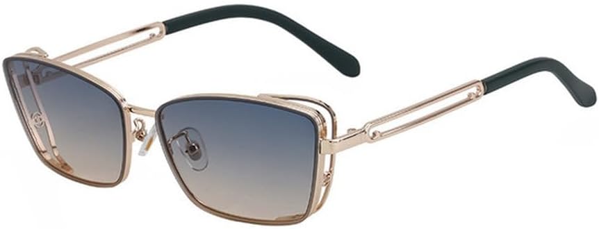 

Модные безрамочные солнцезащитные очки «кошачий глаз» для женщин, металлические, высокого класса, для мужчин, легкие и роскошные солнцезащитные очки для вождения, SUN2920 Generic, Gold Green Orange