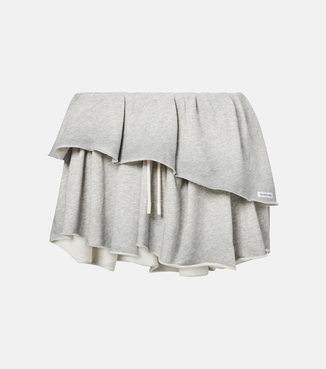 

Хлопковая мини-юбка Acne Studios, Grey Melange