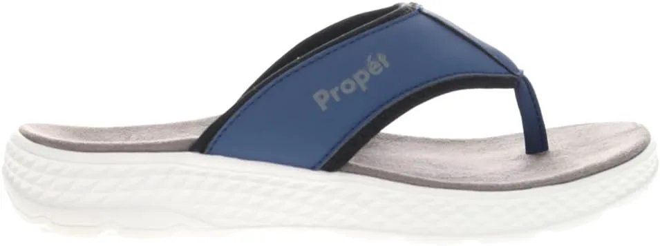 Женские сандалии Propet Travelactiv Ft на низком каблуке 1-2 - синие Propét, темно-синий — фото 2
