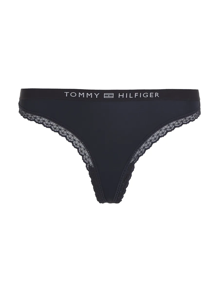 Трусы нижнего белья Tommy Hilfiger "THONG" с фирменным лейблом Tommy Hilfiger Tommy Hilfiger Underwear, цвет Desert-Sky — фото 4