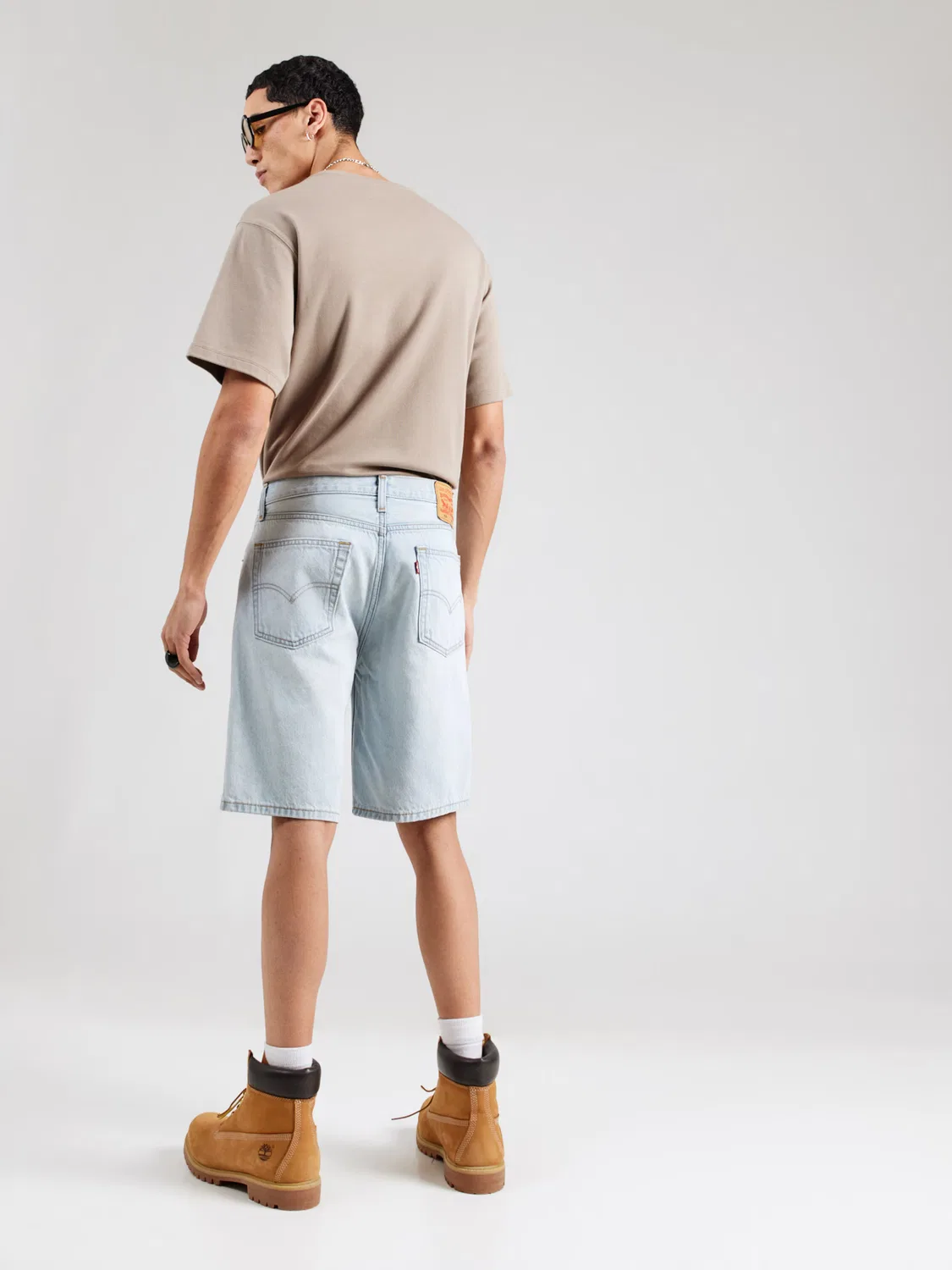 Джинсы свободного кроя '454 Relaxed Shorts' Levi'S , Blue Denim — фото 4