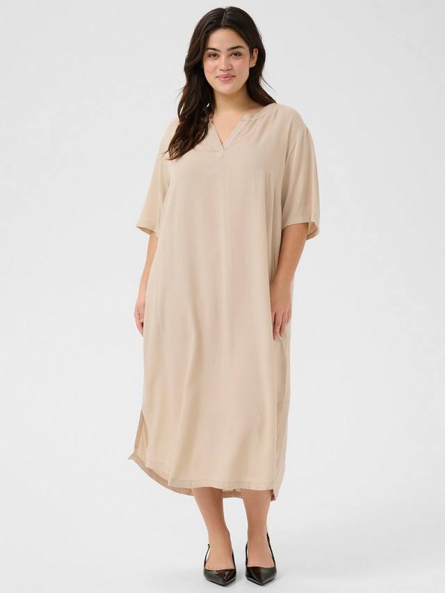 

Платье миди mille kaftan KAFFE Curve, цвет Feather Gray