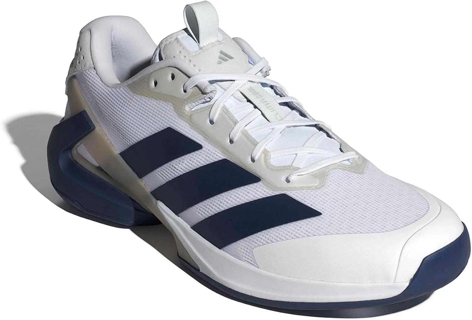 Кроссовки теннисные Adidas Adizero Ubersonic 5, White/Dark Blue/Silver Metallic — фото 4
