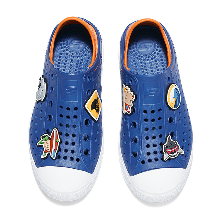 Детские сандалии Foamies Kids Blue/Orange Skechers, синий/оранжевый — фото 4