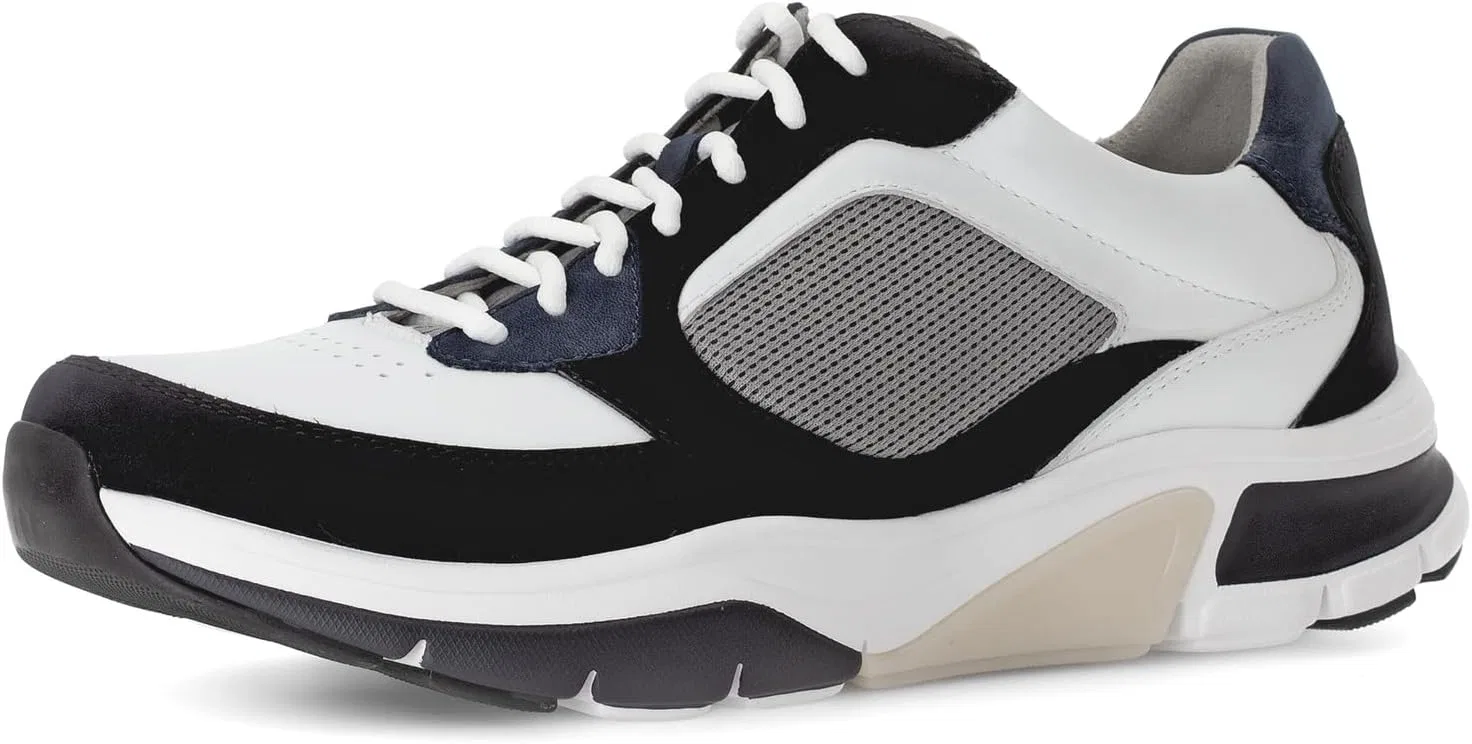 Pius Gabor Herren Кроссовки Low, Männer Halbschuhe,Wechselfußbett, Midnight White Kombi 09
