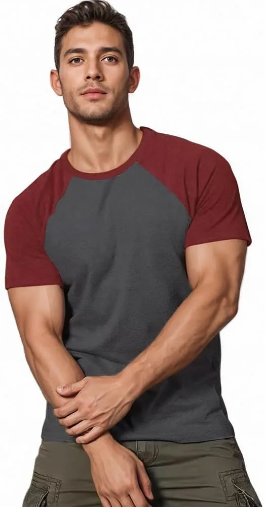 

Мужская футболка Raglan с 3/4 рукавом для фитнеса DLSMDOUS