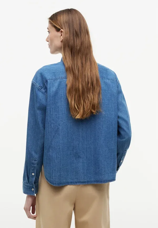 Рубашка Tommy Hilfiger, mid blue wash, голубой — фото 3
