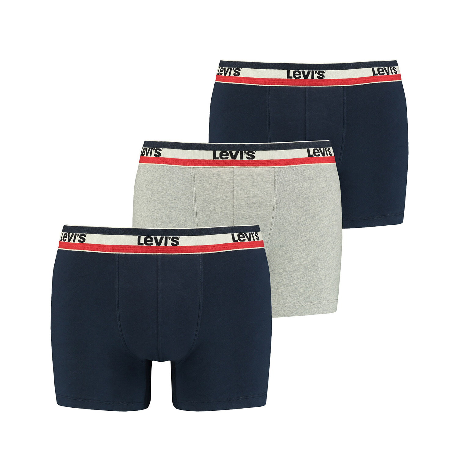 

Боксеры Levi´s Boxershort 3 шт, цвет Marine/Grau