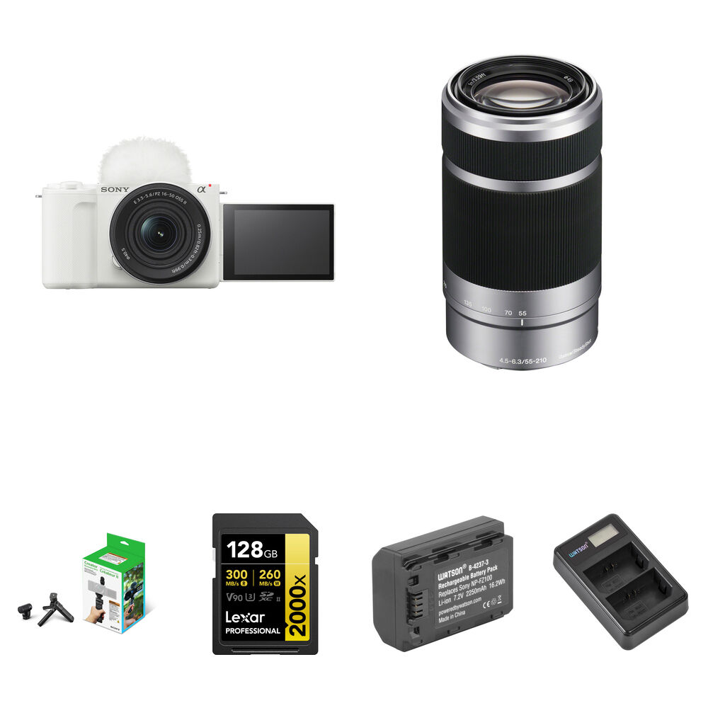 

Беззеркальная камера Sony ZV-E10 II Mirrorless Camera with 16-50mm and 55-210mm