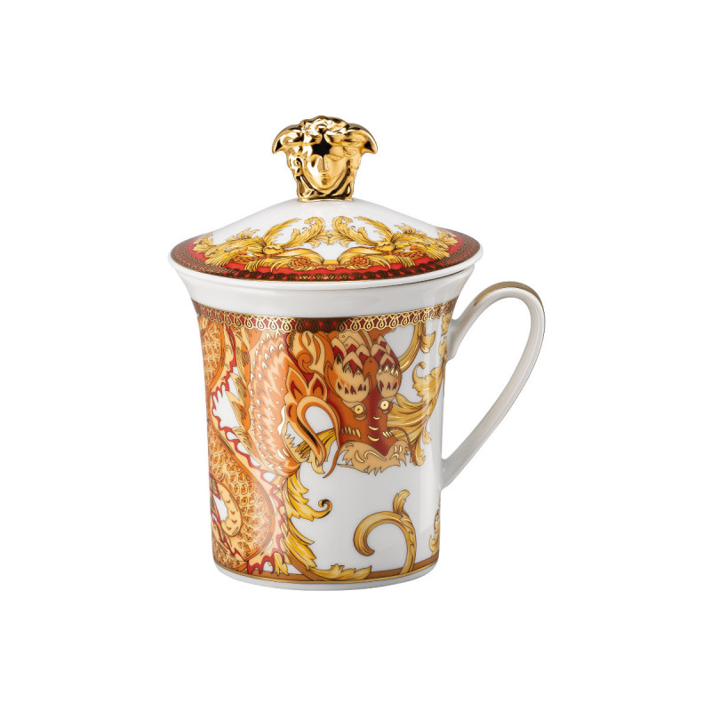 

Rosenthal Versace 30 Years Mug Collection - Кружка Asian Dream с крышкой 0,35 л Rosenthal meets Versace, разноцветный/золотой