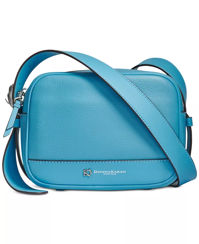 

Маленькая кожаная сумка для фотокамеры Cedarhurst Donna Karan New York, синий