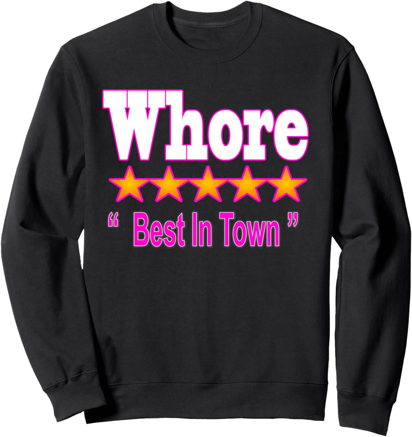 

Забавная толстовка с надписью «Лучшая шлюха в городе» Greattees, черный