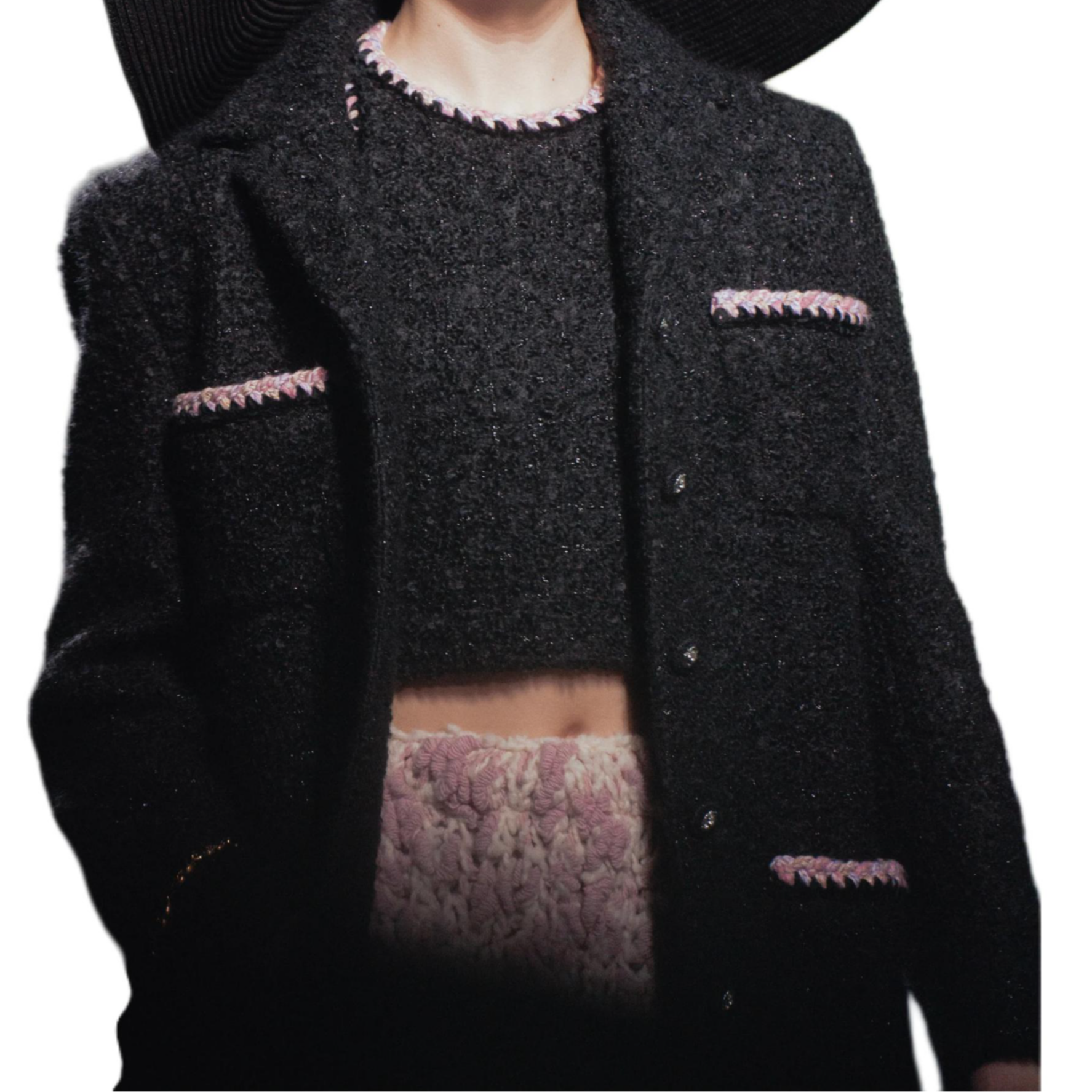 CHANEL Футболка-майка FW24 женская черная — фото 3