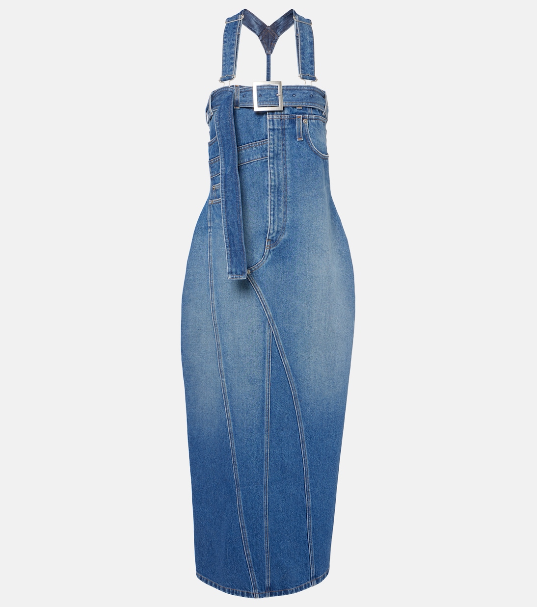 

Джинсовое макси-платье Jean Paul Gaultier, Vintageblue