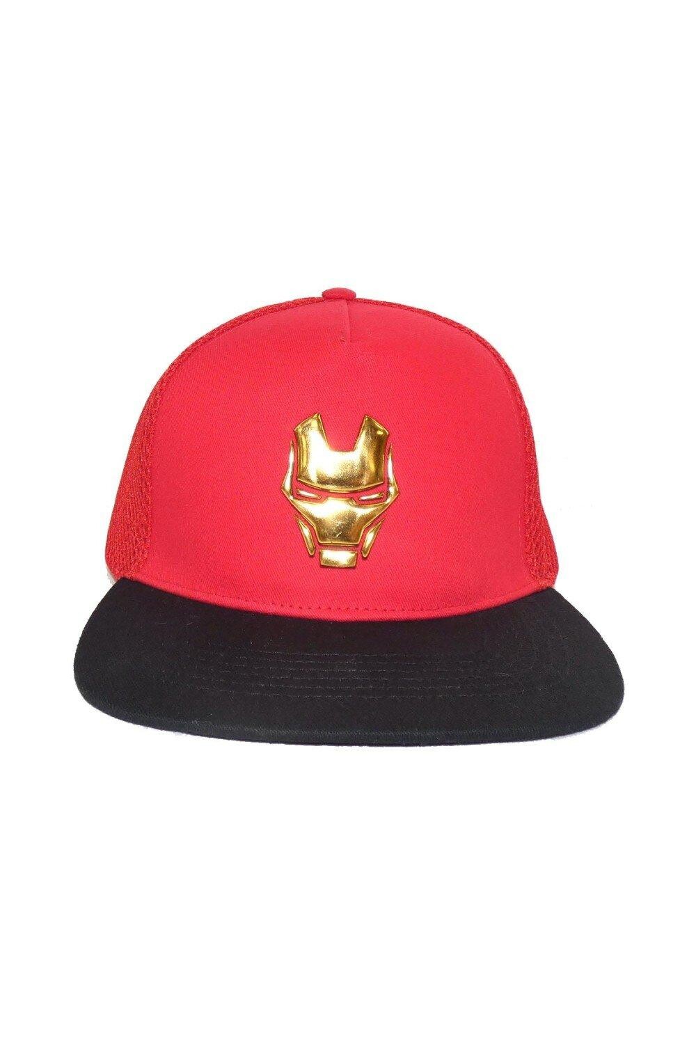 

Кепка Snapback для лица Iron Man, красный