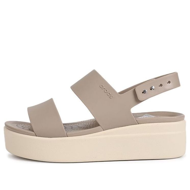 Сандалии (WMNS) Crocs Brooklyn Thick Sole Sandals Gray, серый