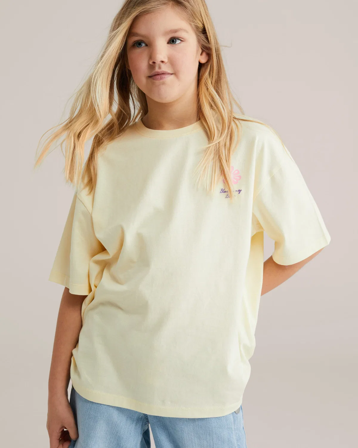 Футболка We Fashion, Light Yellow — фото 3