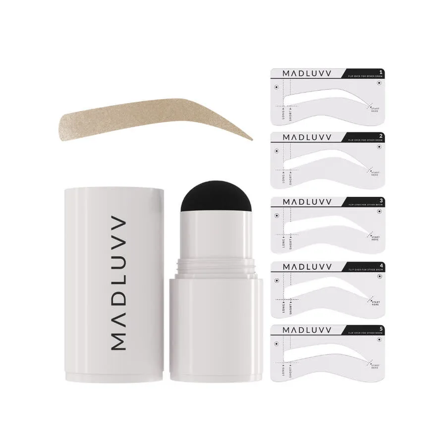 Набор штампов для бровей Madluvv Ladies 1 унция, блондинка, подарочный набор, макияж 632726057473
