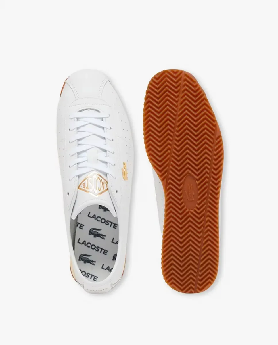Lacoste Мужские кожаные кроссовки Club-Low белого цвета — фото 2