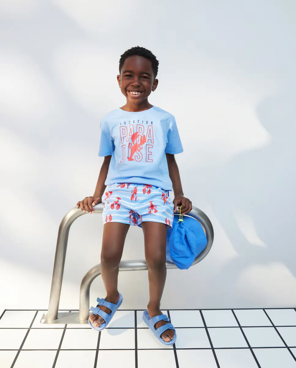 

Детская хлопковая футболка Kids El Corte Inglés, синий