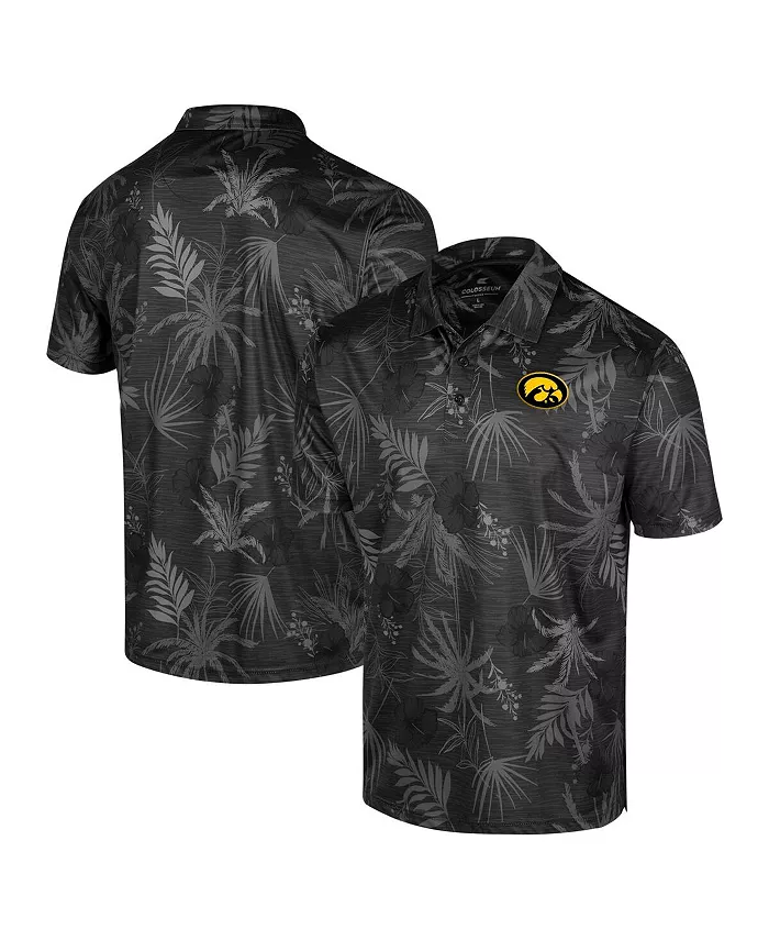 

Мужская поло Big Tall Palms Iowa Hawkeyes черного цвета Colosseum, черный