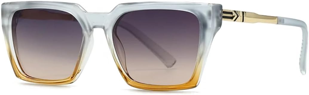 

Солнцезащитные очки с защитой UV400 | Металлические петли, большая оправа, цветные линзы | Для женщин и мужчин, для занятий спортом на открытом воздухе и вождения DSVIGF, Multi