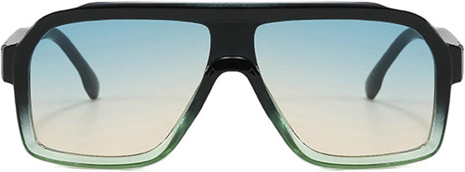 

Винтажные большие квадратные солнцезащитные очки Willochra для мужчин и женщин, классические солнцезащитные очки в крупной оправе для вождения, цельные солнцезащитные очки-щитки для мужчин, защита от УФ-излучения UV400, C6