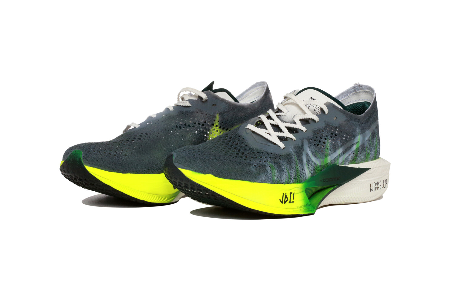 

Кроссовки ZoomX Vaporfly Next% 3 мужские низкие серые/зеленые Nike