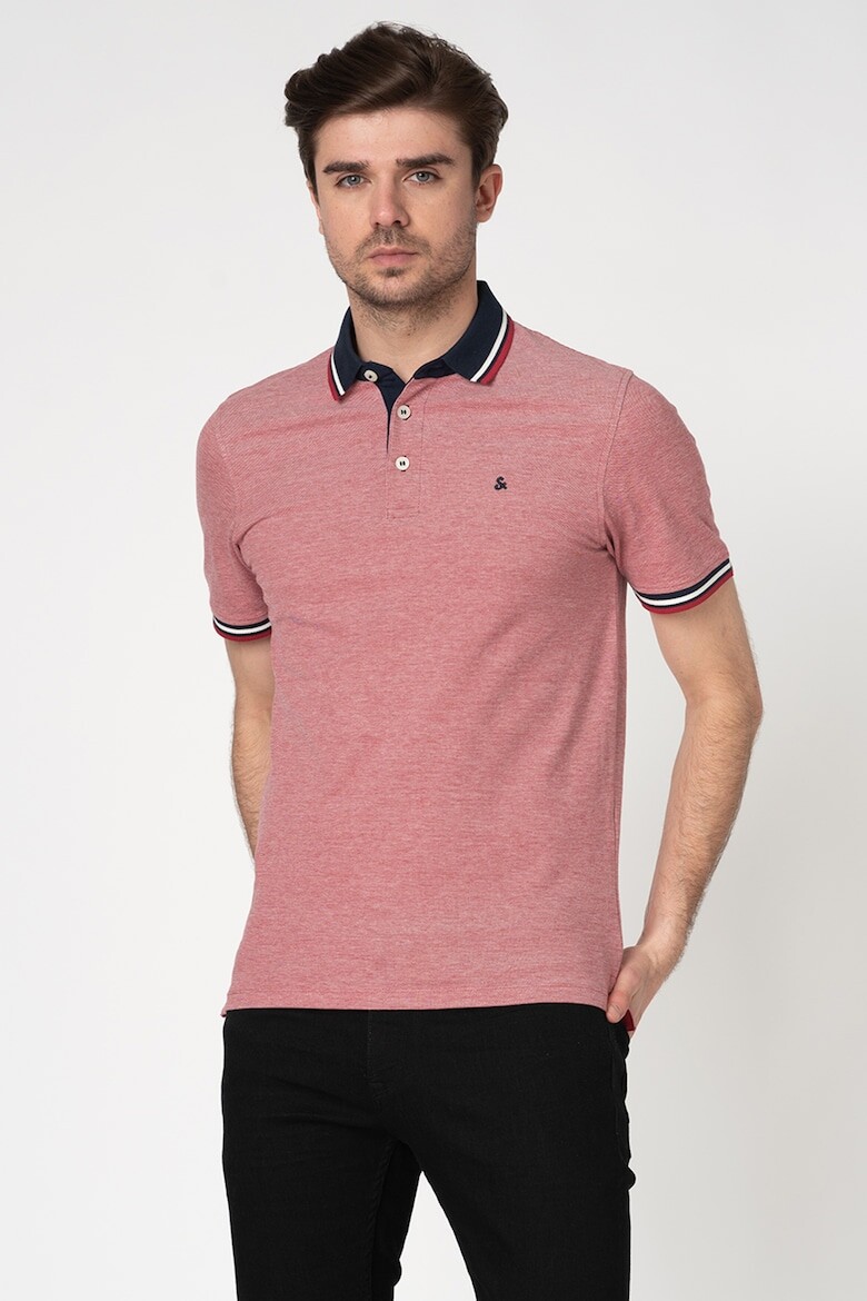 

Футболка Paulos с приталенным воротником Jack & Jones, красный