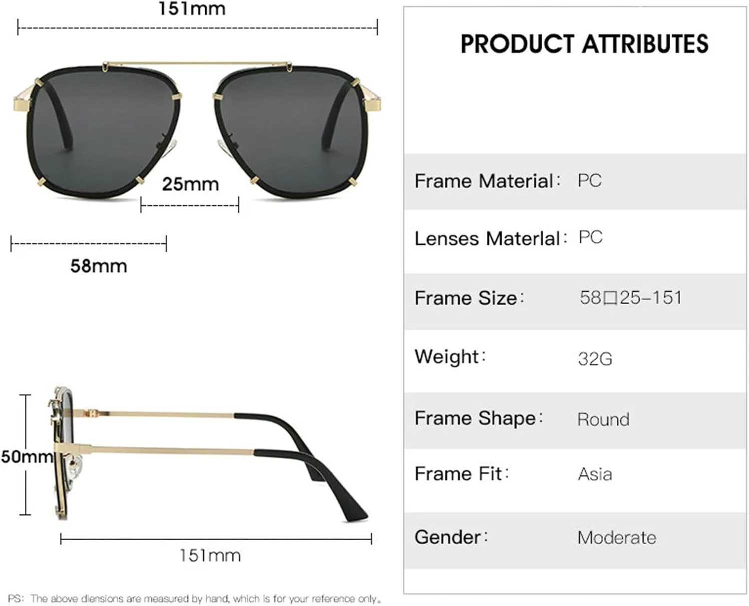 

Солнцезащитные очки Helena увеличенного размера с двойным лучом, пилотные, женские, ретро, ​​черные, мужские, роскошные винтажные квадратные очки с заклепками, C2