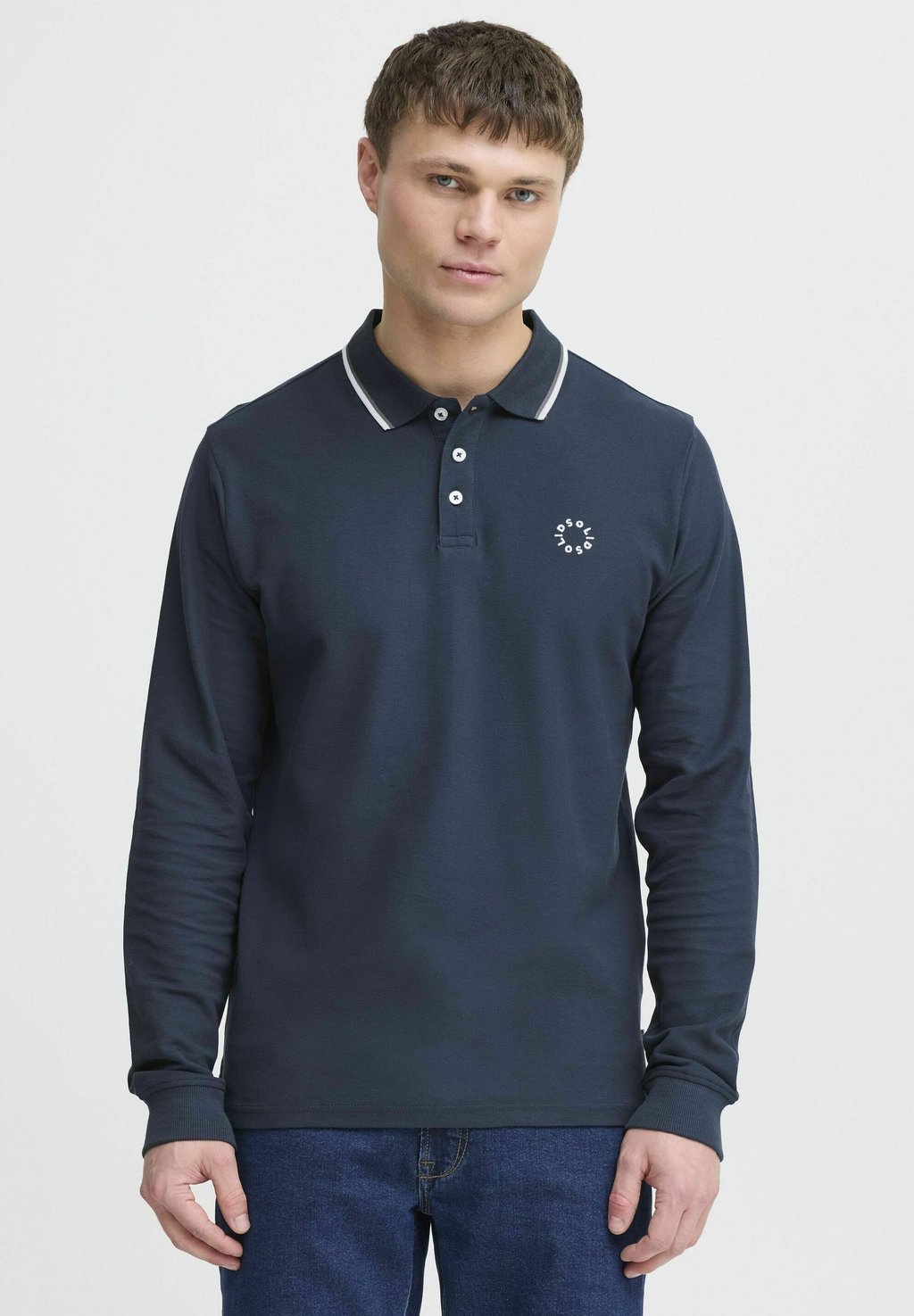 

Лонгслив SDHANGOR - Polo shirt Solid, синий