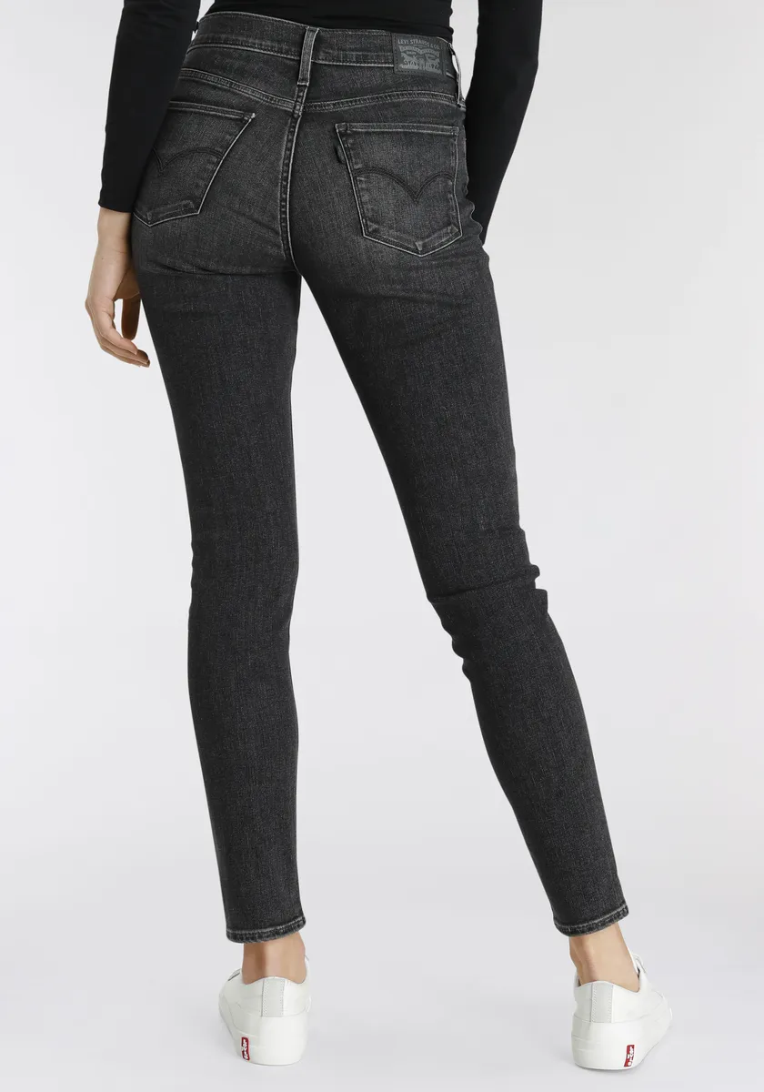 Джинсы Levi's узкого кроя "311 Shaping Skinny", модель с 5 карманами, черный — фото 2