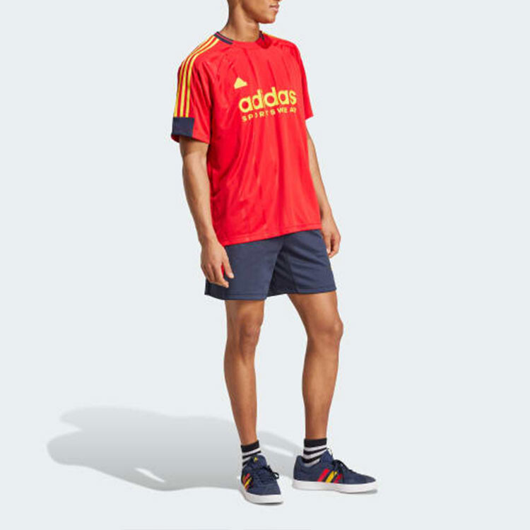 Футболка мужская Better Scarlet/Legendary Ink/Bold Gold Adidas, алый — фото 4