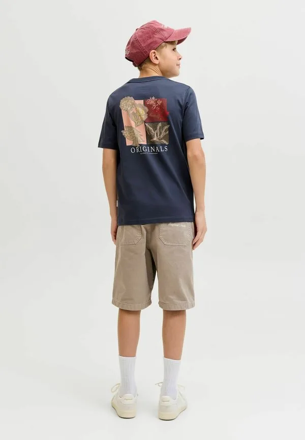 Футболка, футболка для подростков, футболка с принтом Jack & Jones Junior, Odyssey Gray — фото 2