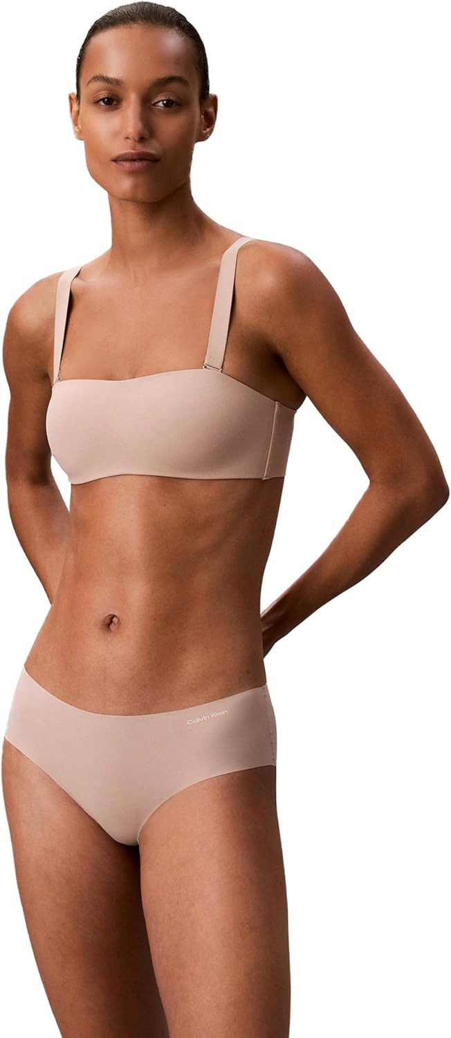 Calvin Klein нижнее белье женский бюстгальтер бандо Perfectly Fit Adapt без бретелек, Beige — фото 4