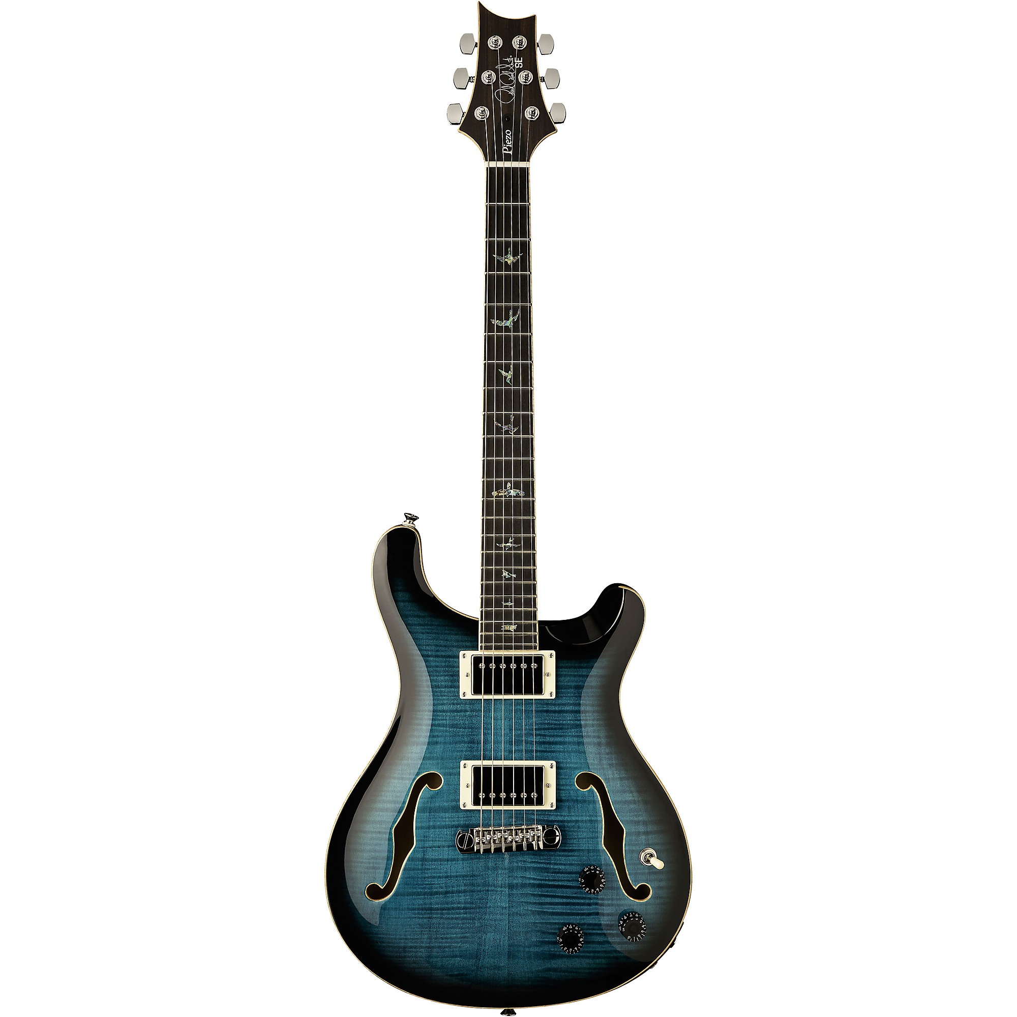 

PRS SE Hollowbody II Пьезоэлектрическая гитара Peacock Blue