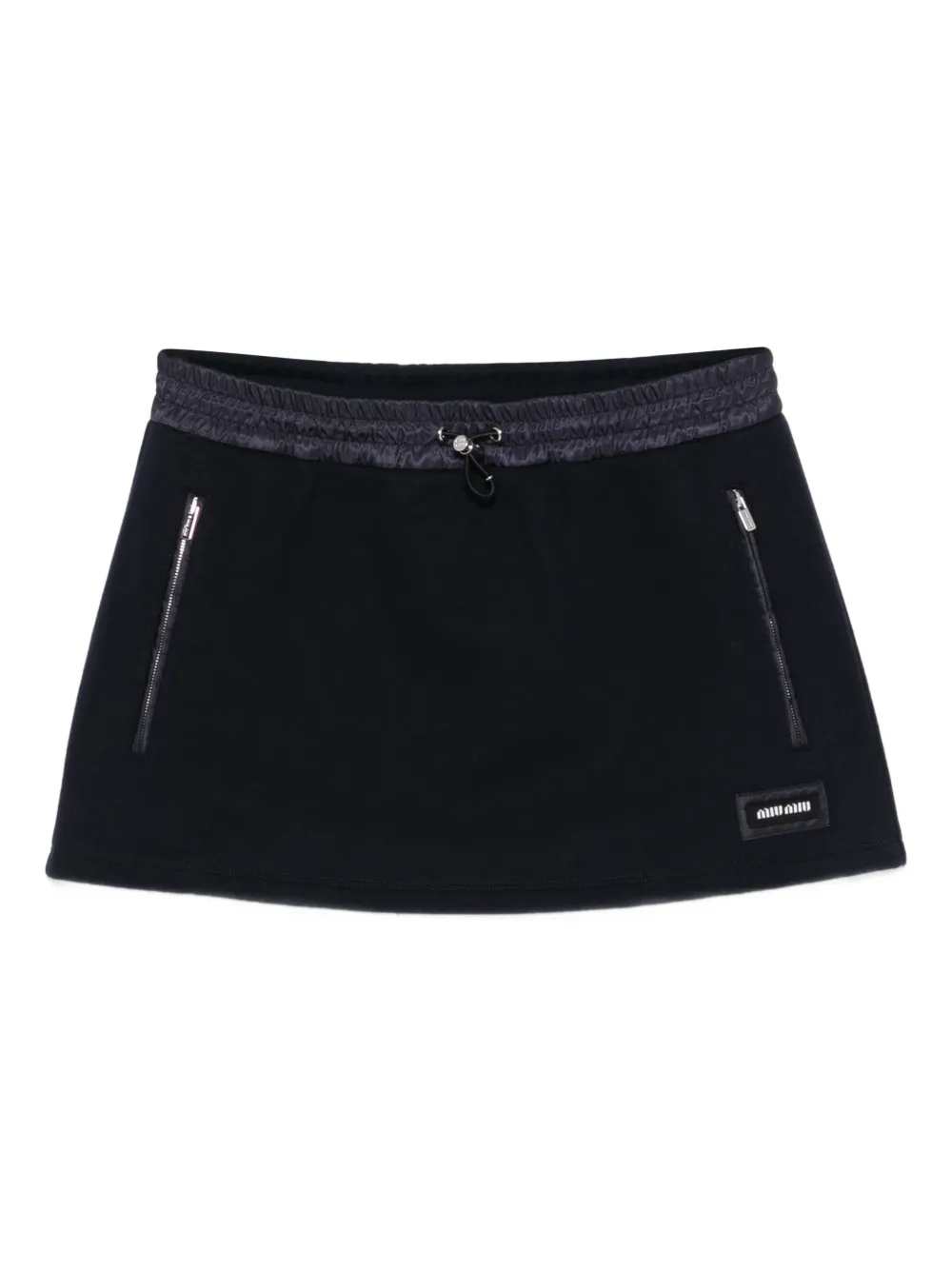 

Юбка с молниями Miu Miu, синий