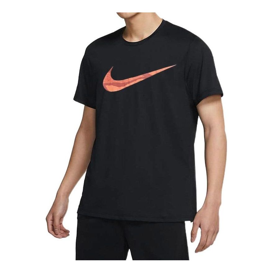 

Футболка Men's Nike Logo Printing Round Neck Sports Short Sleeve Black T-Shirt CZ2585-010