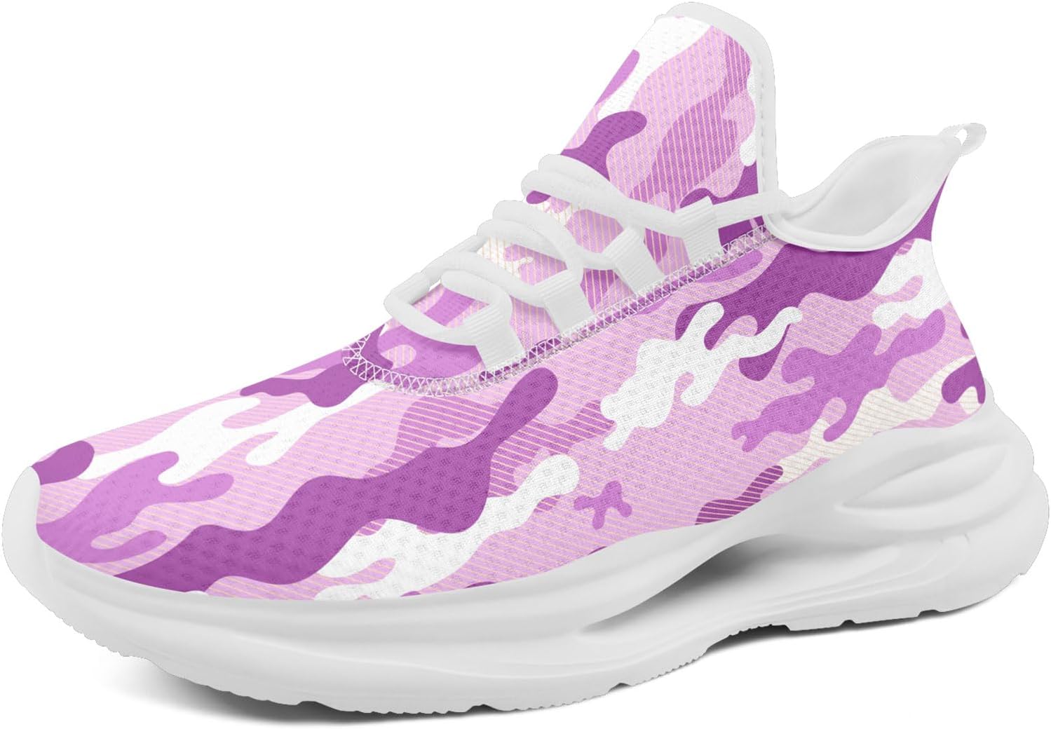 

Кроссовки AWSOLE для женщин, легкие и дышащие, унисекс, с амортизирующей стелькой для комфорта, подходят для спортзала, активного отдыха на улице и повседневной носки, белый/фиолетовый/светло-фиолетовый