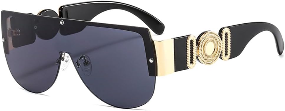 

Солнцезащитные очки для женщин и мужчин, зеленые, с леопардовым принтом, градиентные линзы, металлическая оправа, овальная форма, защита от УФ-излучения UV400 VFDHN, C1