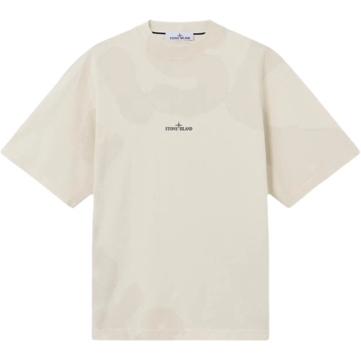 Футболка с принтом STONE ISLAND Ivory White