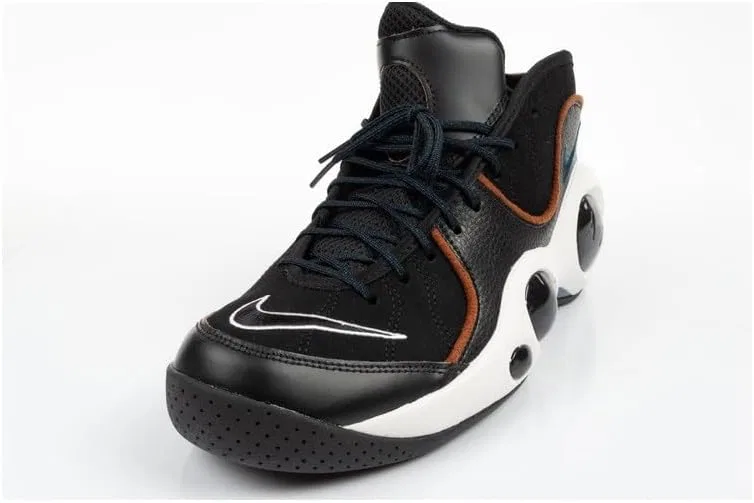 Мужские баскетбольные кроссовки Nike Air Zoom Flight 96, Black Valerian Brown — фото 4