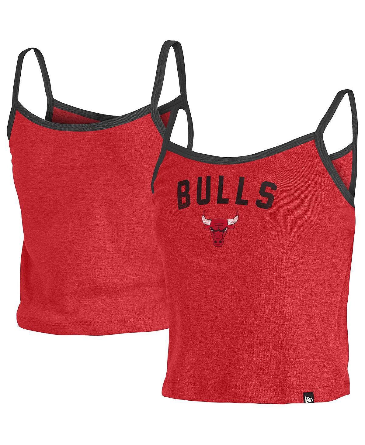 

Женская майка Red Chicago Bulls на тонких бретелях New Era, красный