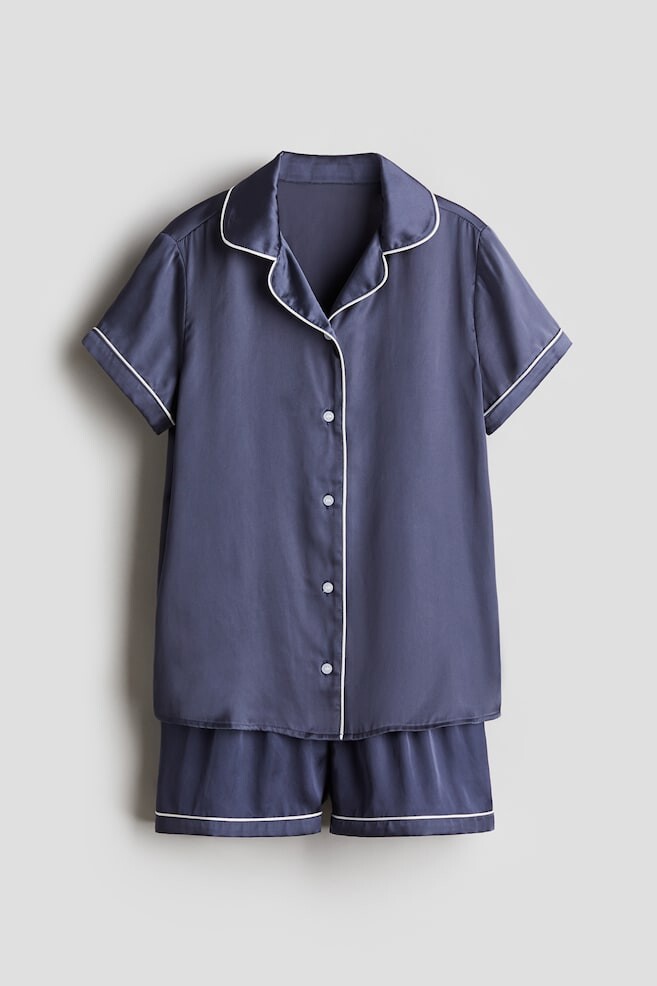 

Атласная пижама H&M, синий
